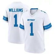 White Youth Jameson Williams Detroit Lions Game 2nd Jersey