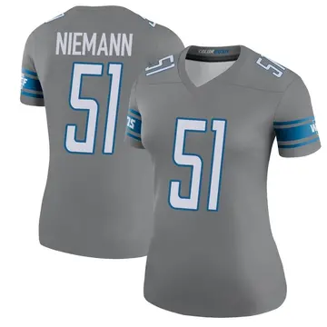 Women's Ben Niemann Detroit Lions Legend Color Rush Steel Jersey
