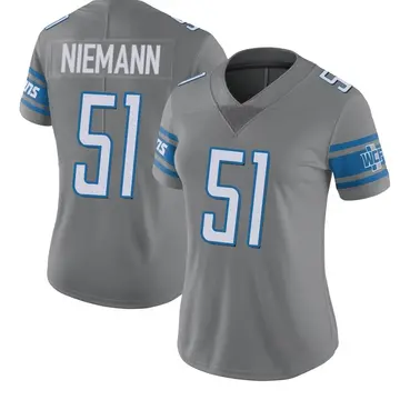 Women's Ben Niemann Detroit Lions Limited Color Rush Steel Jersey