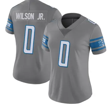 Women's Cedrick Wilson Jr. Detroit Lions Limited Color Rush Steel Jersey
