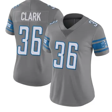 Women's Chuck Clark Detroit Lions Limited Color Rush Steel Jersey