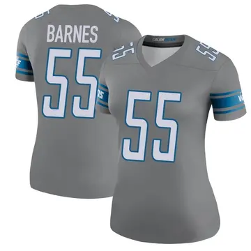 Women's Derrick Barnes Detroit Lions Legend Color Rush Steel Jersey