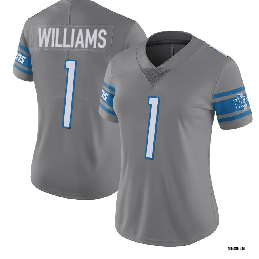 Women's Jameson Williams Detroit Lions Limited Color Rush Steel Jersey