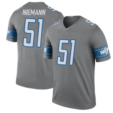 Youth Ben Niemann Detroit Lions Legend Color Rush Steel Jersey