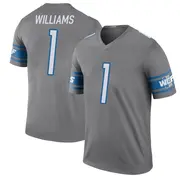 Youth Jameson Williams Detroit Lions Legend Color Rush Steel Jersey